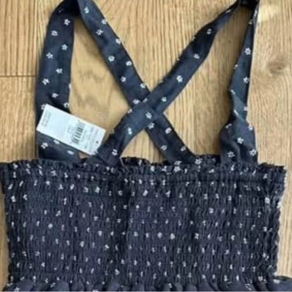 American Eagle Outfitters Dress Navy with White Dots - Picture 2 of 4